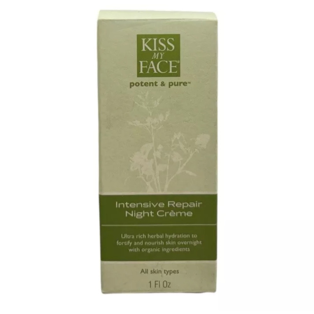 Kiss My Face Potent & Pure Intensive Repair Night Creme Cream 1oz NOS
